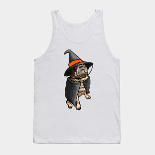 Pug in Witch Costume Tank Top